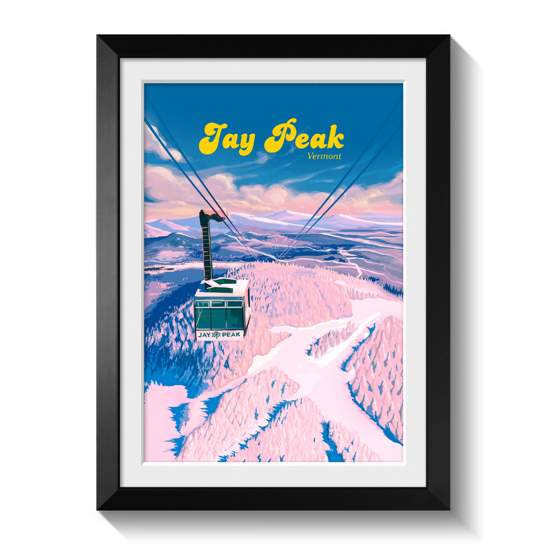 Jay Peak Vermont Ski Resort Travel Poster