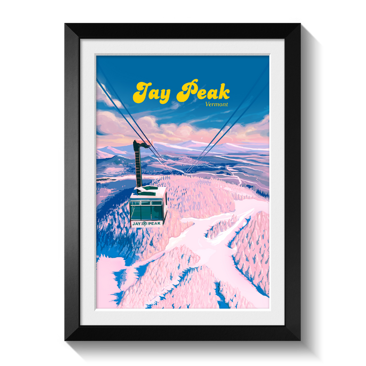 Jay Peak Vermont Ski Resort Travel Poster