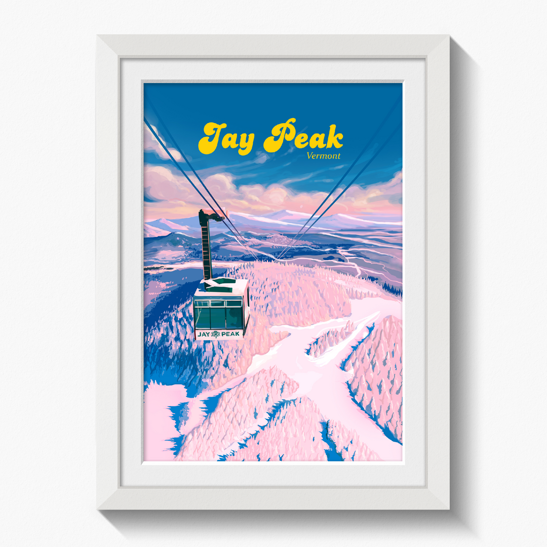 Jay Peak Vermont Ski Resort Travel Poster