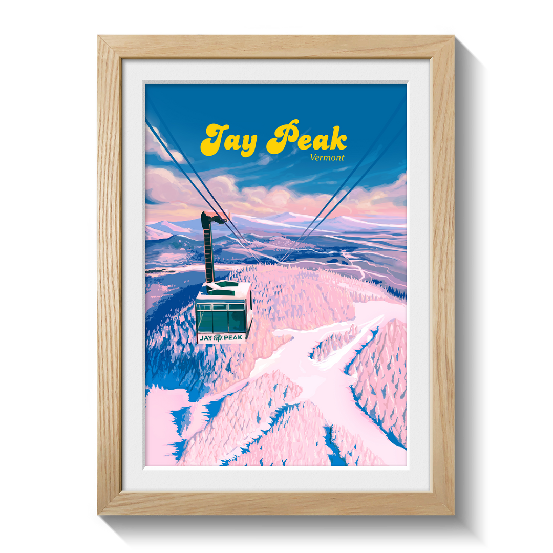 Jay Peak Vermont Ski Resort Travel Poster