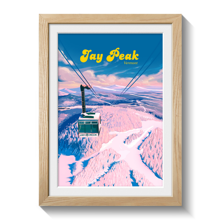 Jay Peak Vermont Ski Resort Travel Poster