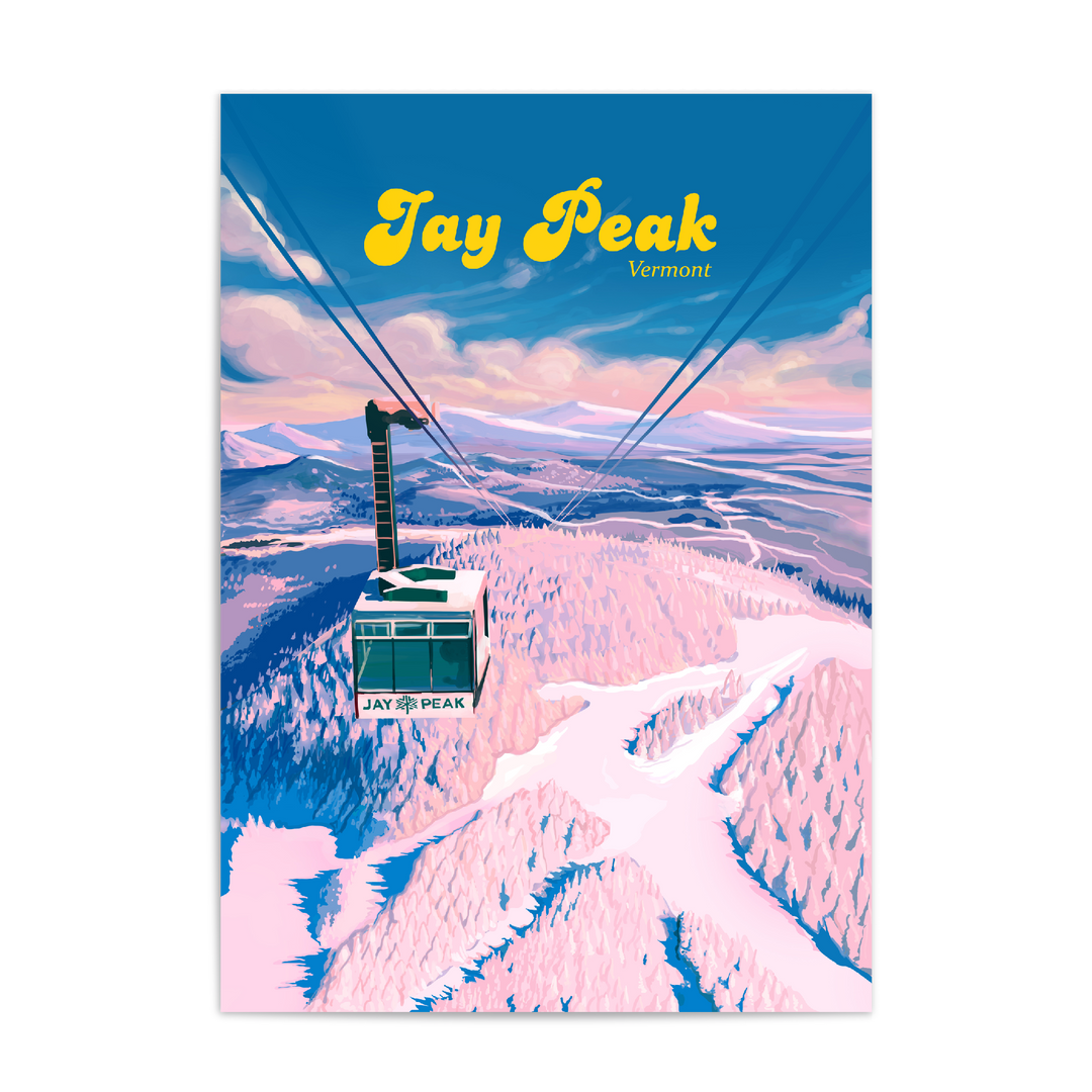 Jay Peak Vermont Ski Resort Travel Poster