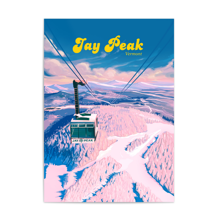 Jay Peak Vermont Ski Resort Travel Poster