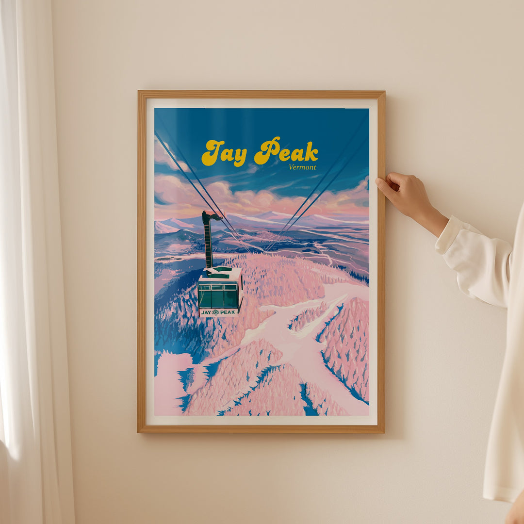 Jay Peak Vermont Ski Resort Travel Poster