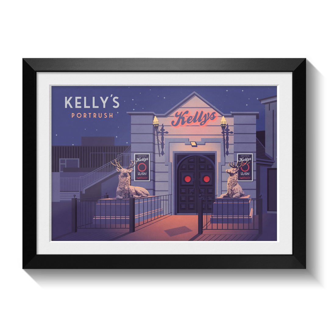 Kelly's Nightclub Portrush Lush Poster