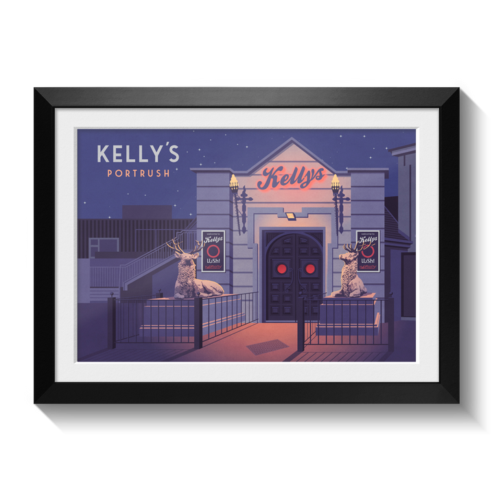 Kelly's Nightclub Portrush Lush Poster