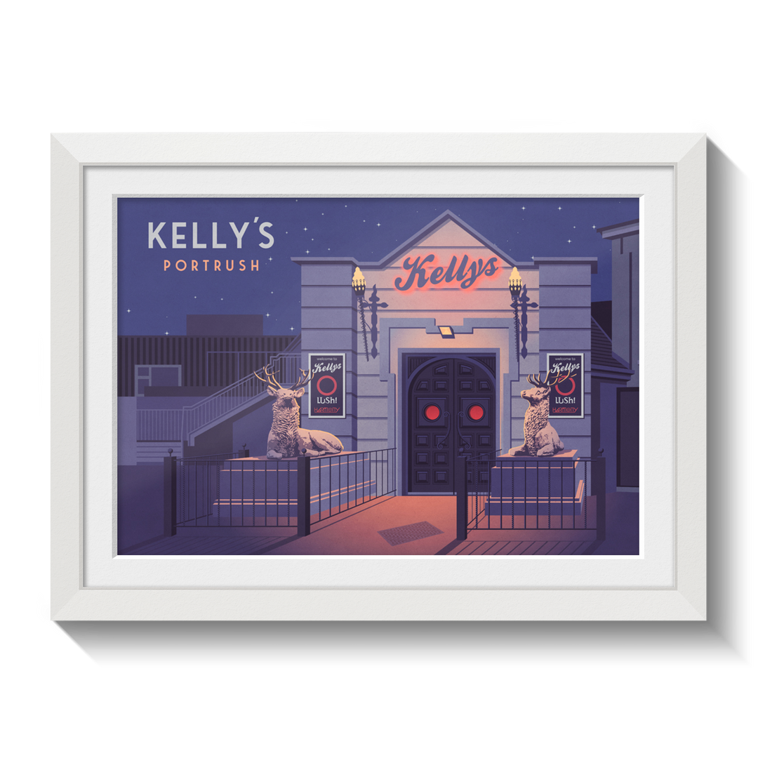 Kelly's Nightclub Portrush Lush Poster