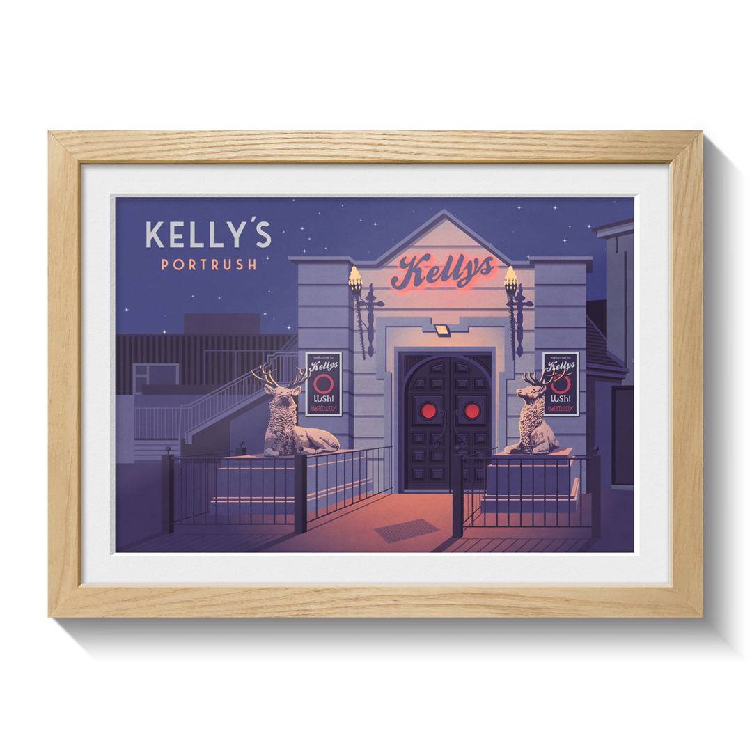 Kelly's Nightclub Portrush Lush Poster