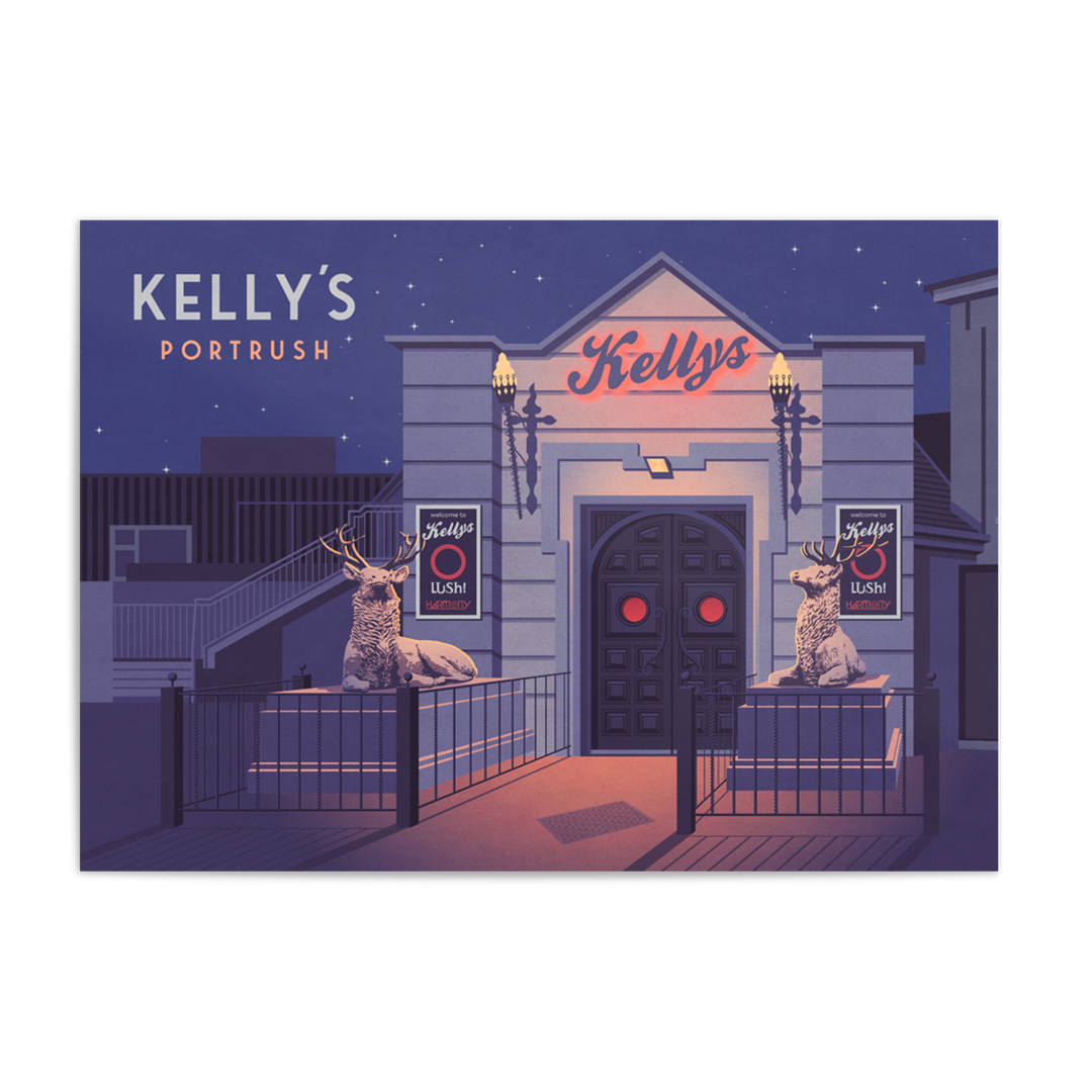 Kelly's Nightclub Portrush Lush Poster