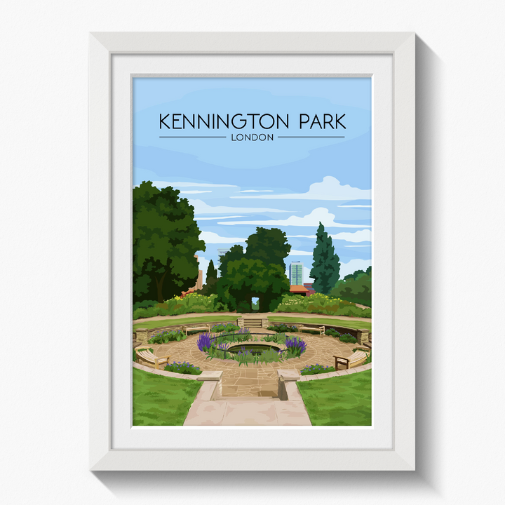 Kennington Park London Travel Poster