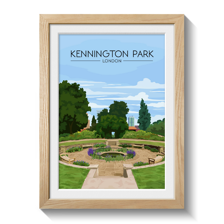 Kennington Park London Travel Poster