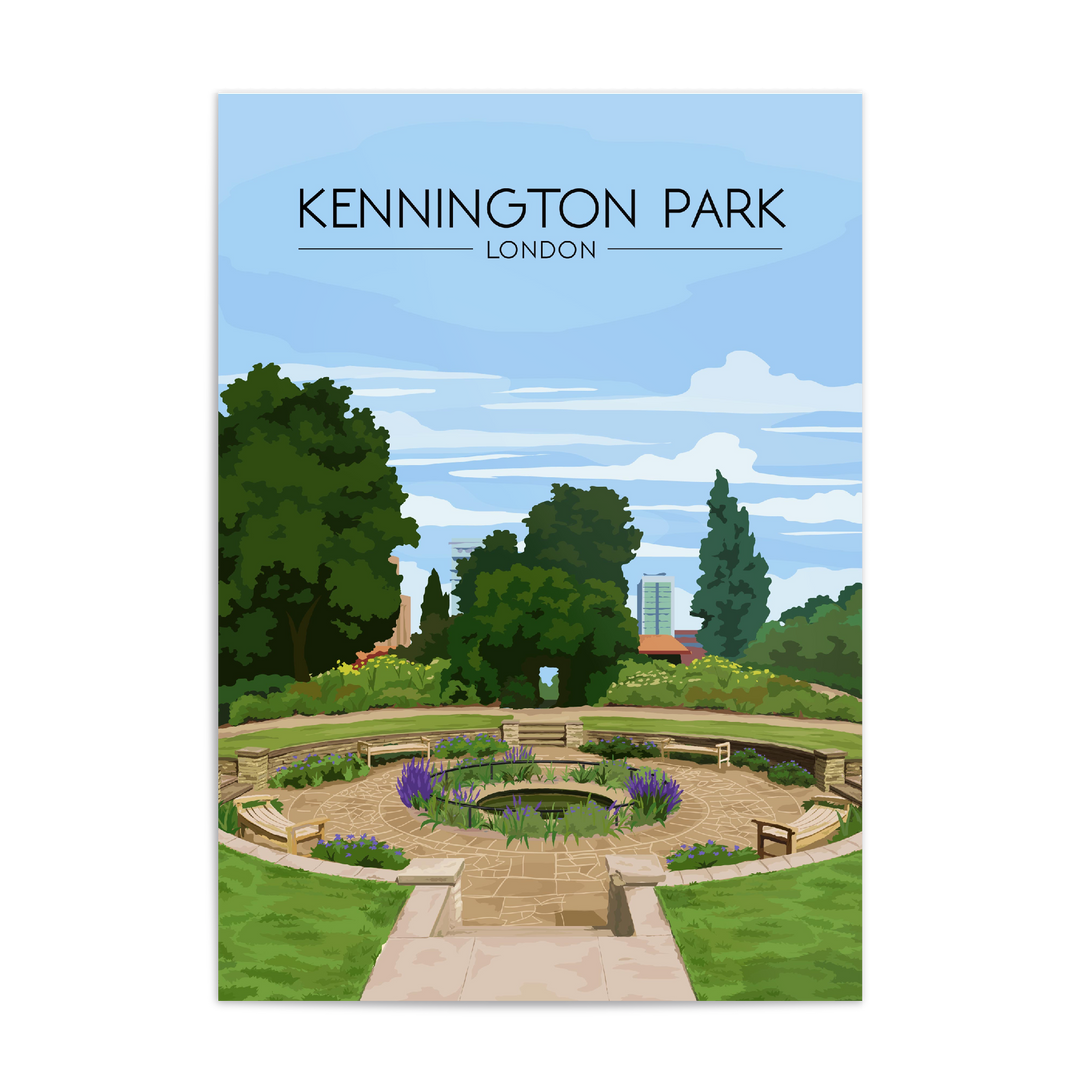 Kennington Park London Travel Poster