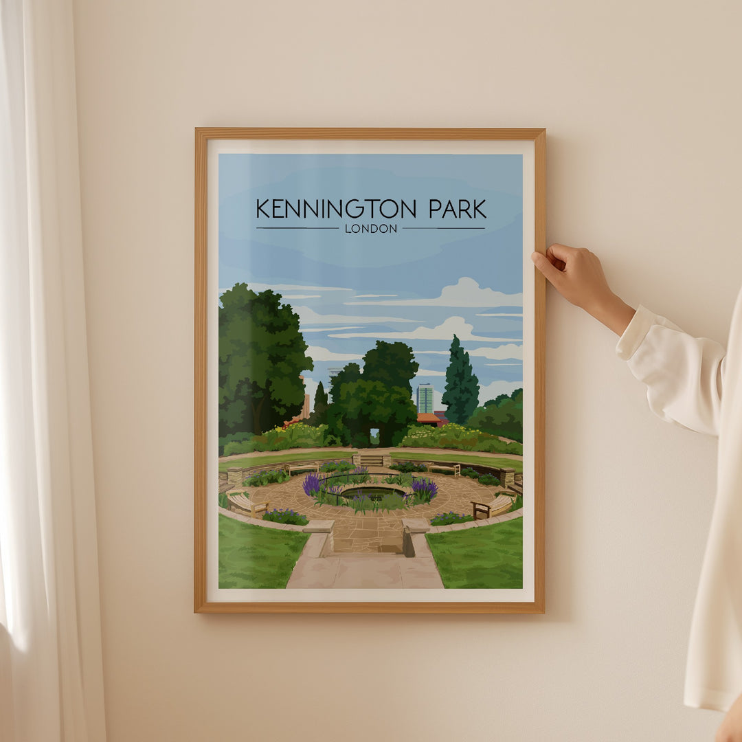 Kennington Park London Travel Poster