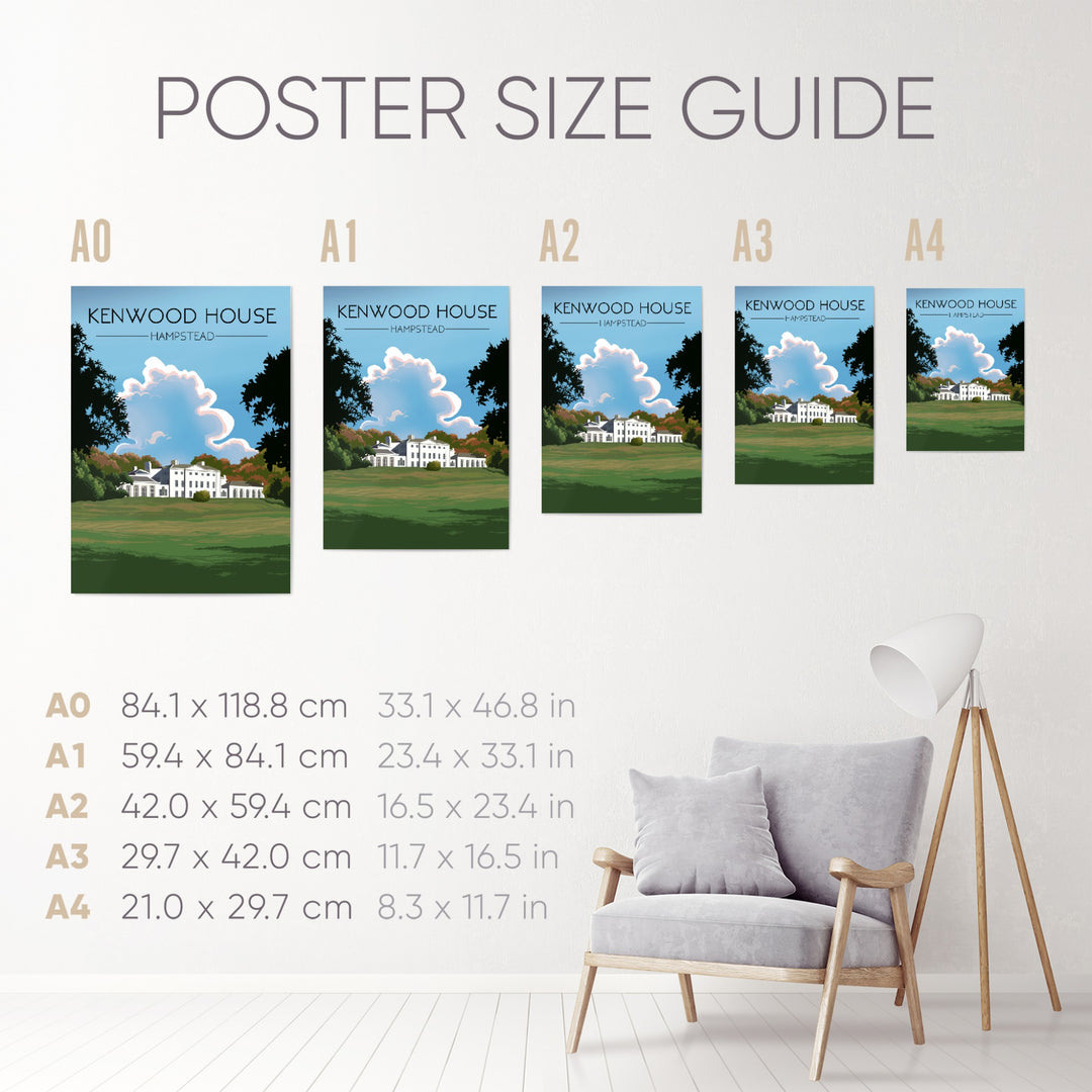 Kenwood House London Travel Poster