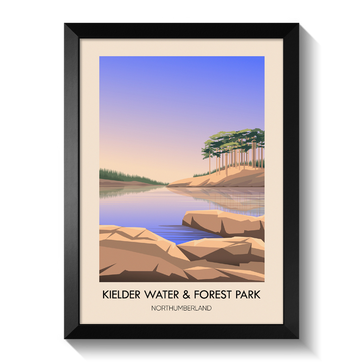 Kielder Water and Forest Park Northumberland Travel Poster