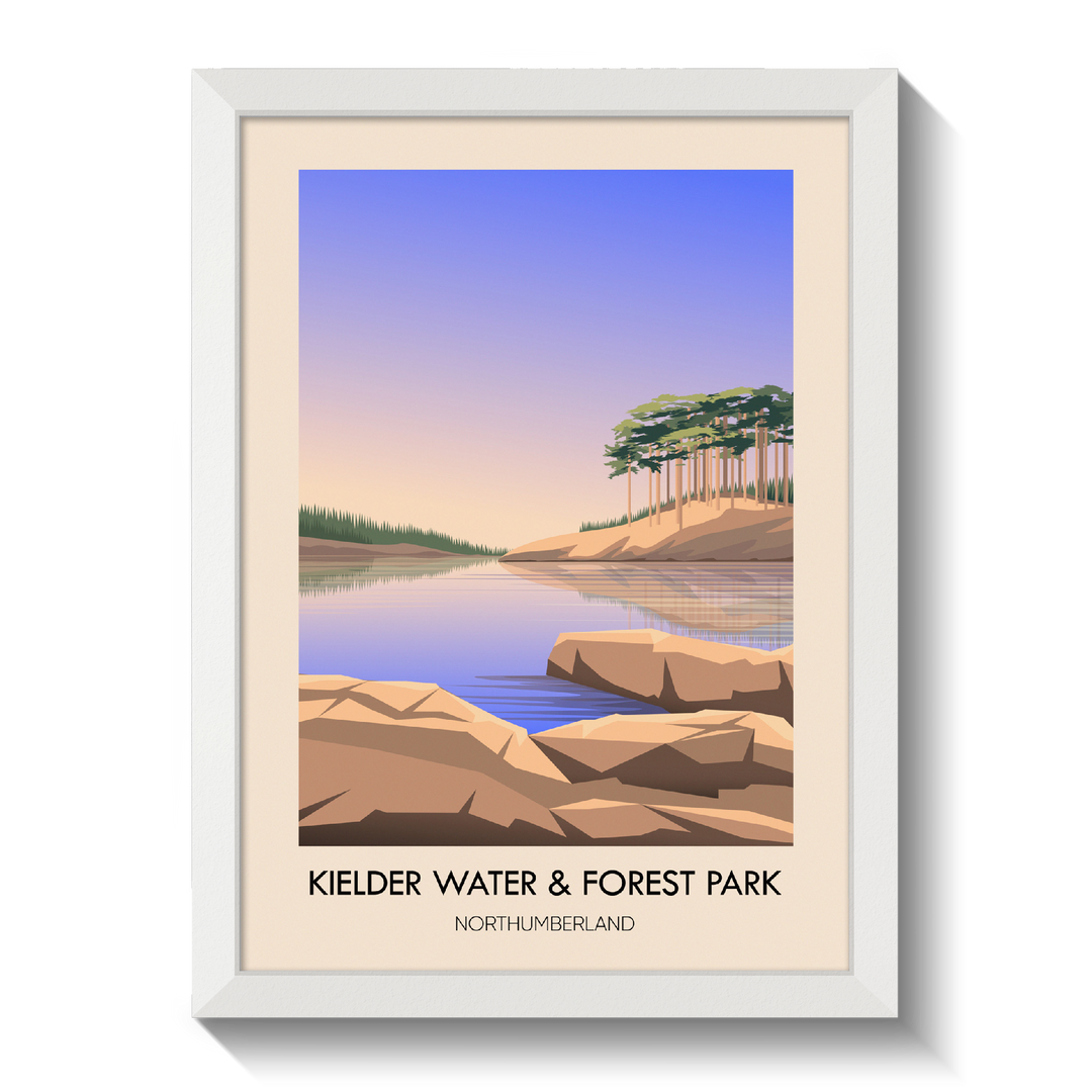 Kielder Water and Forest Park Northumberland Travel Poster