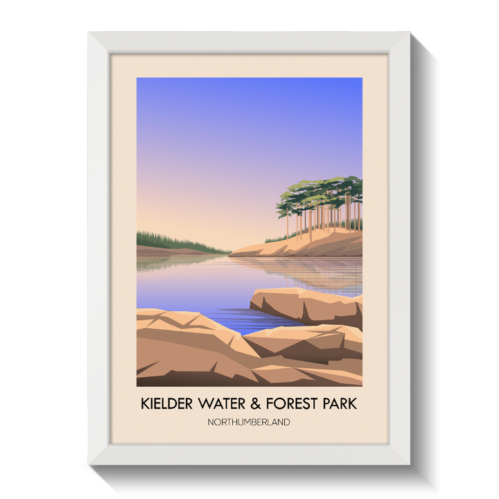 Kielder Water and Forest Park Northumberland Travel Poster