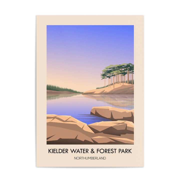 Kielder Water and Forest Park Northumberland Travel Poster
