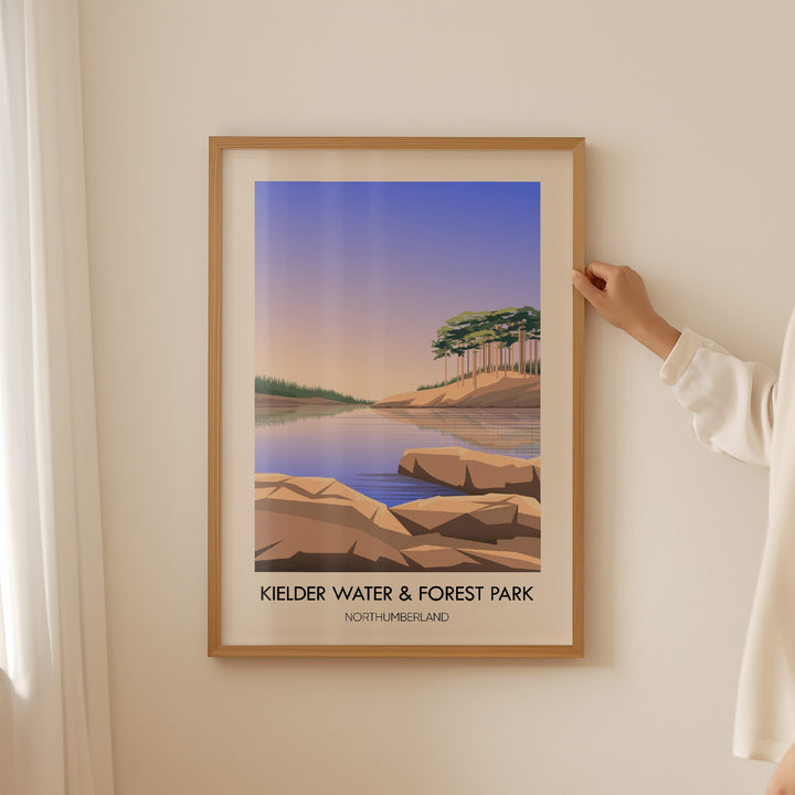 Kielder Water and Forest Park Northumberland Travel Poster