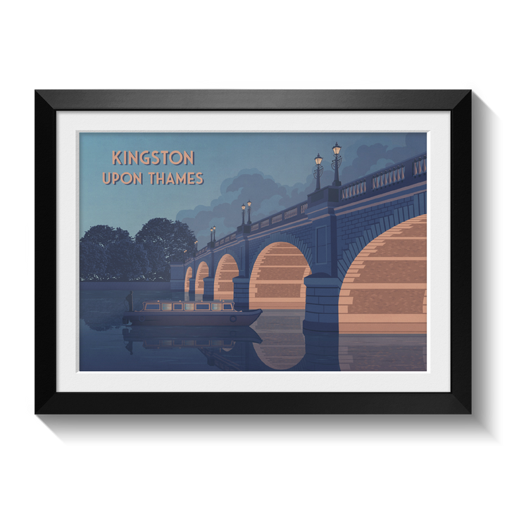 Kingston Upon Thames London Travel Poster
