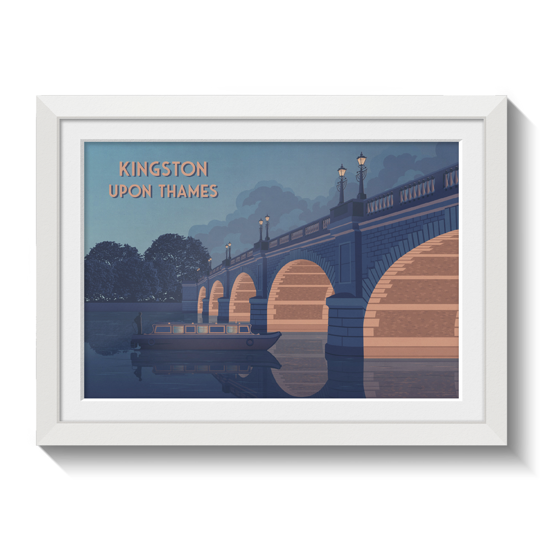 Kingston Upon Thames London Travel Poster