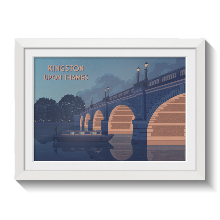 Kingston Upon Thames London Travel Poster
