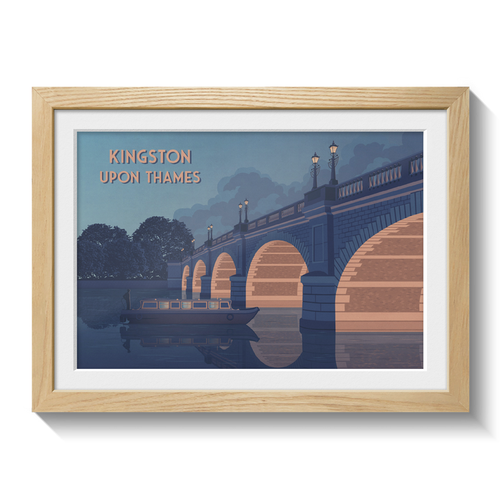 Kingston Upon Thames London Travel Poster
