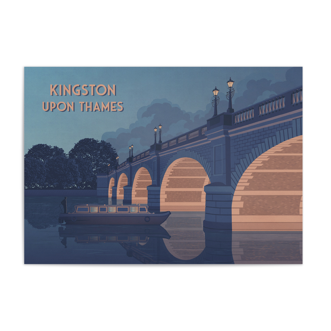 Kingston Upon Thames London Travel Poster