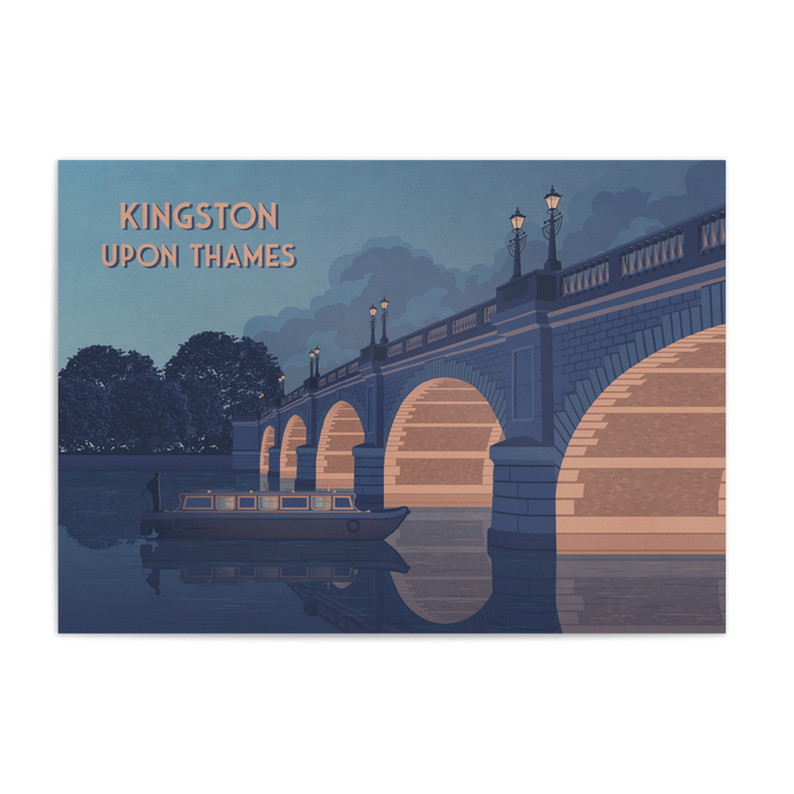 Kingston Upon Thames London Travel Poster