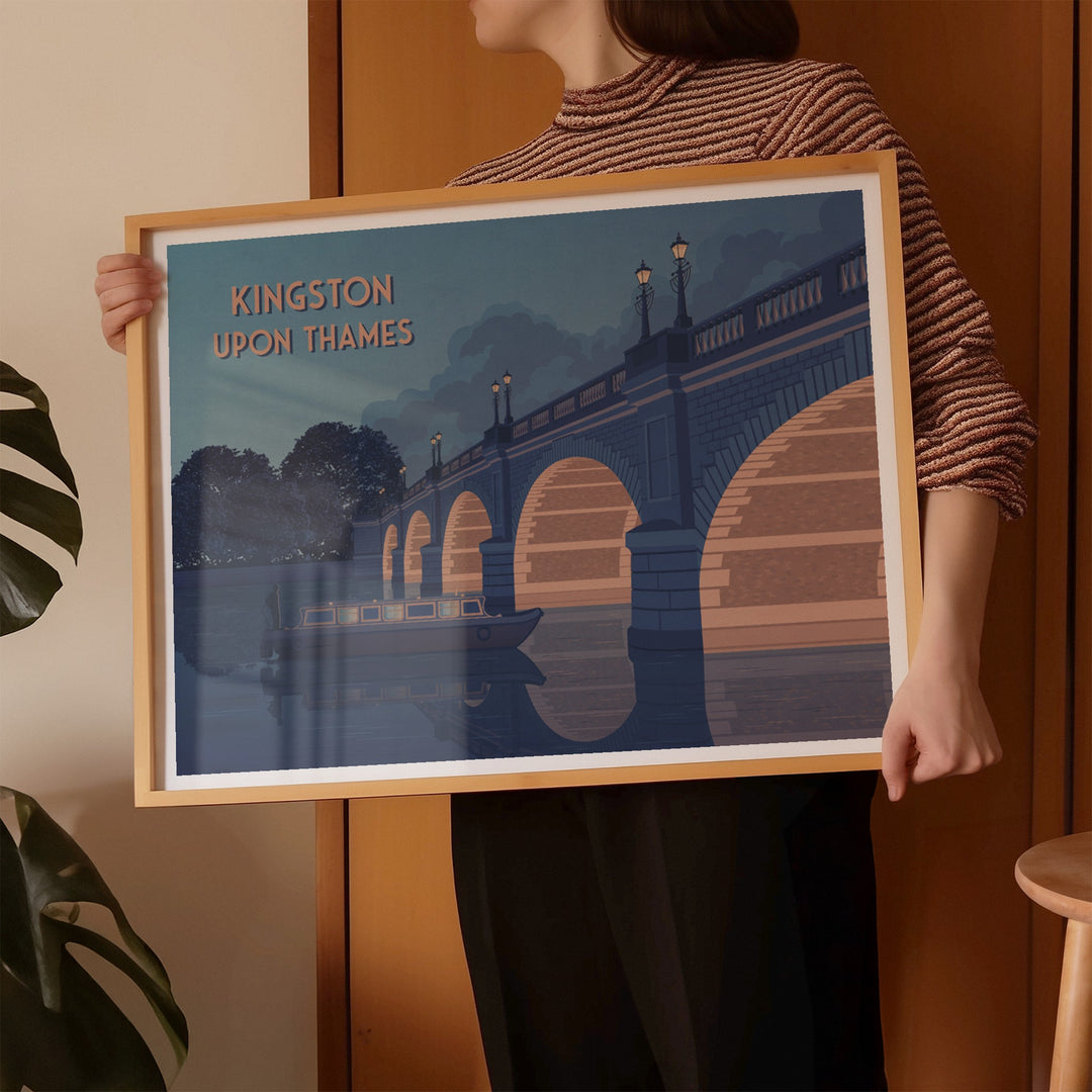Kingston Upon Thames London Travel Poster