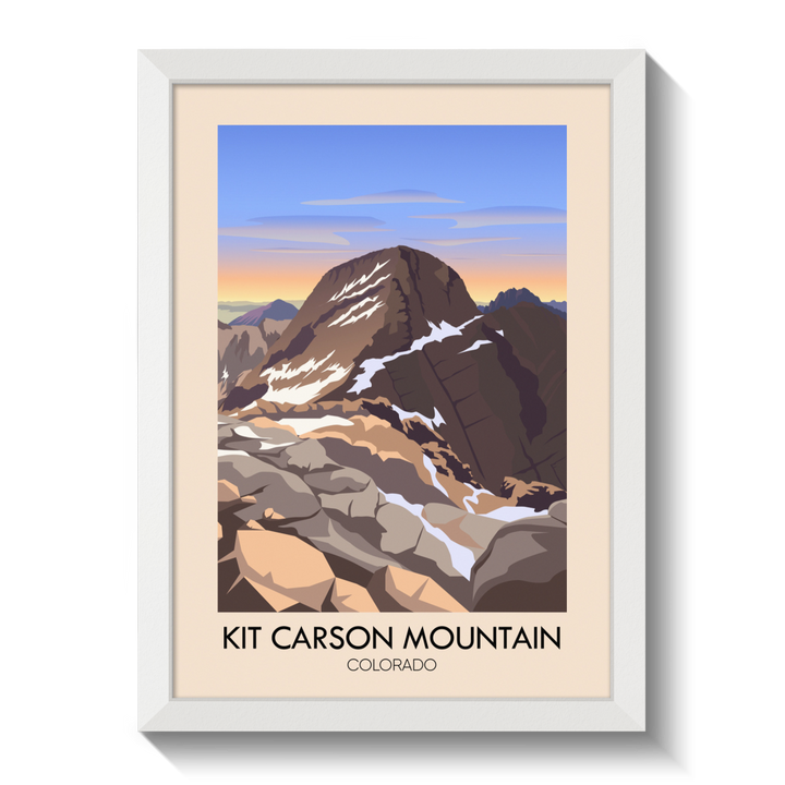 Kit Carson Mountain Colorado USA Travel Poster