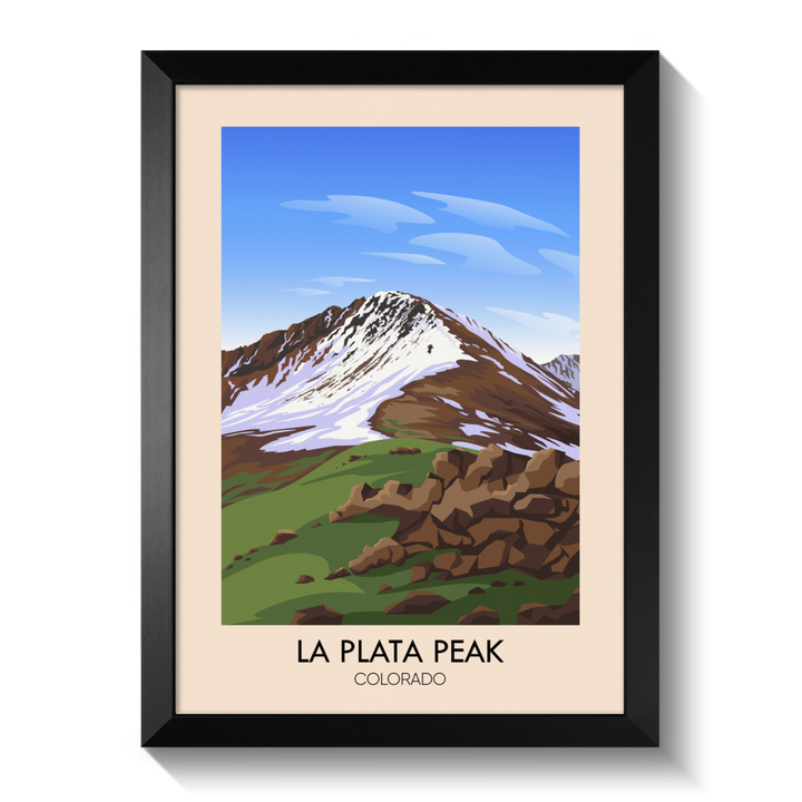 La Plata Peak Colorado USA Travel Poster