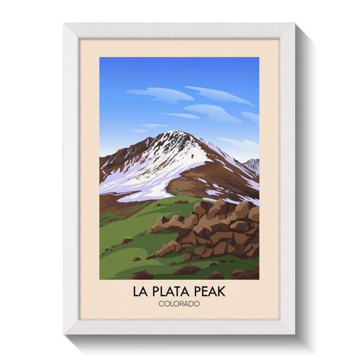 La Plata Peak Colorado USA Travel Poster