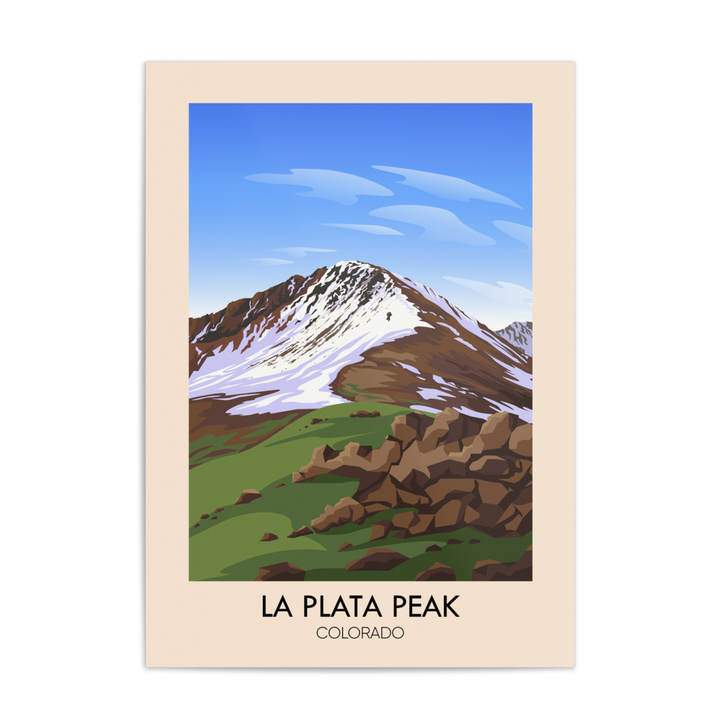 La Plata Peak Colorado USA Travel Poster