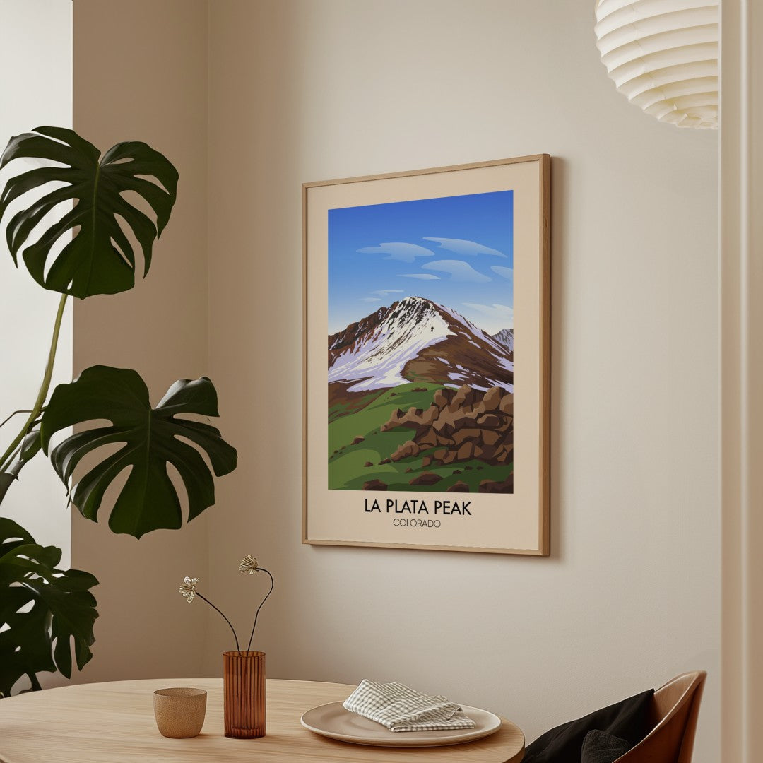 La Plata Peak Colorado USA Travel Poster