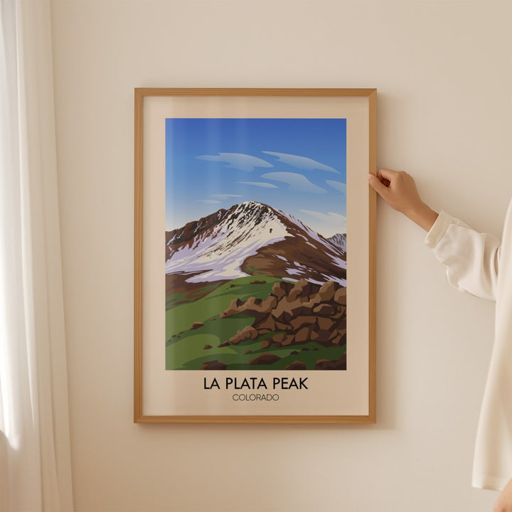 La Plata Peak Colorado USA Travel Poster