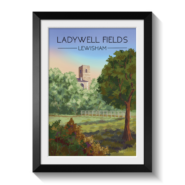 Ladywell Fields London Travel Poster