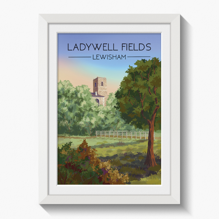 Ladywell Fields London Travel Poster