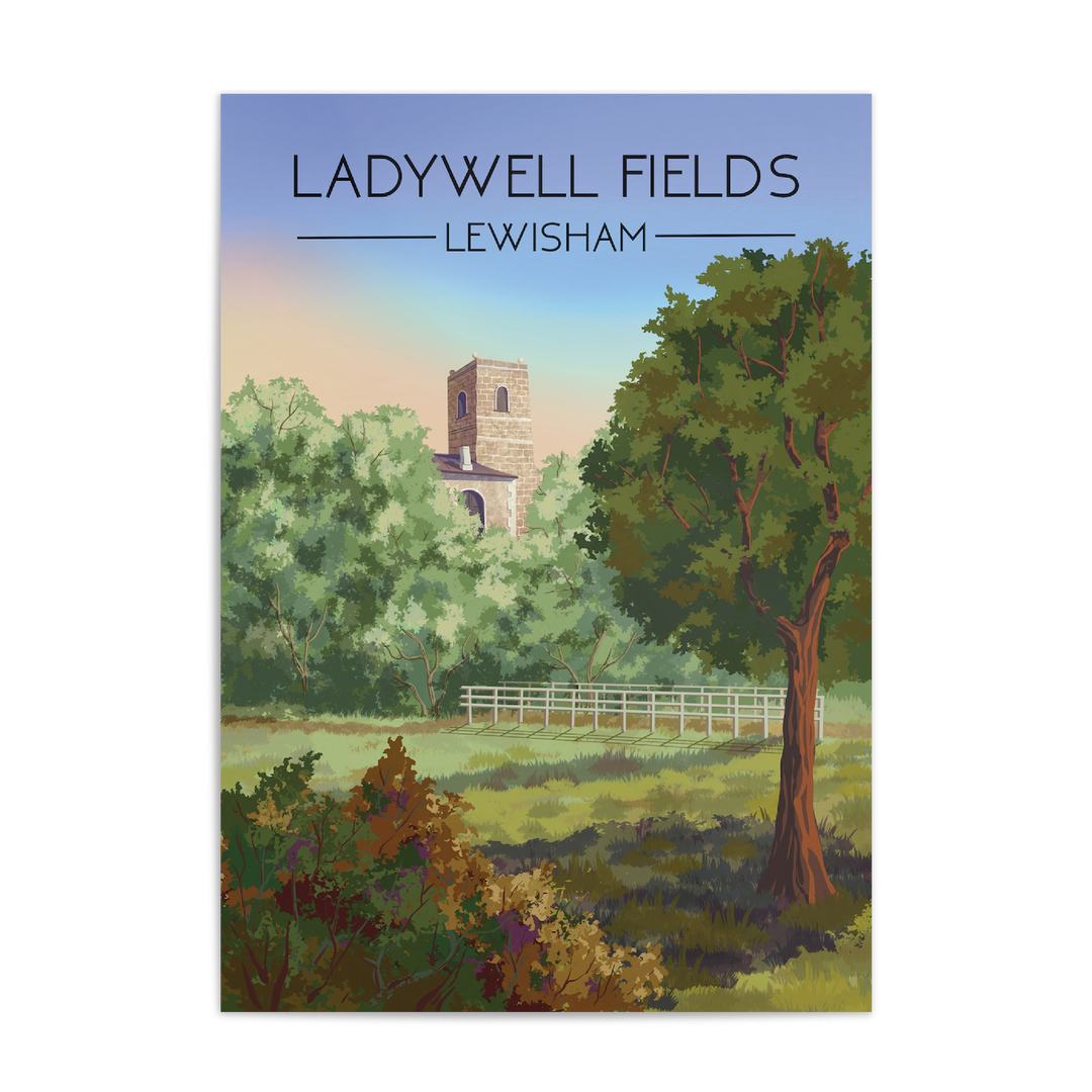 Ladywell Fields London Travel Poster