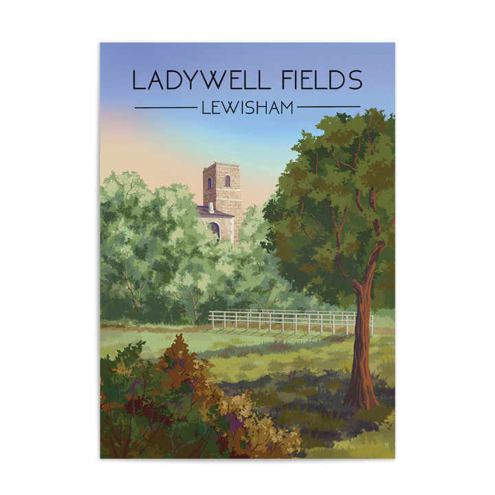 Ladywell Fields London Travel Poster