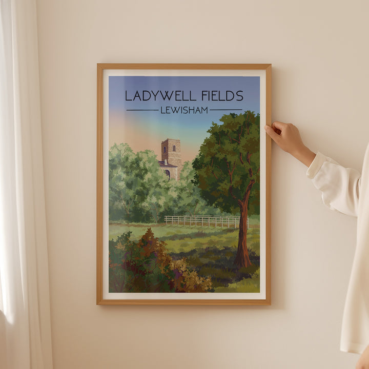 Ladywell Fields London Travel Poster