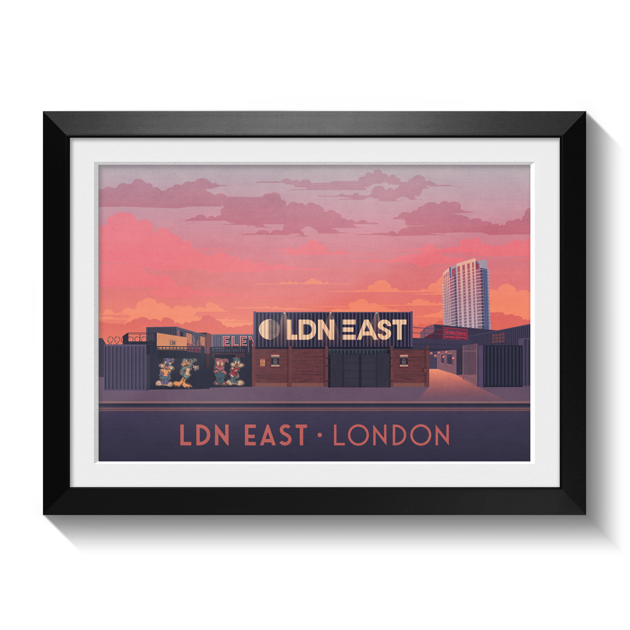 LDN East London Travel Poster – Bucket List Prints
