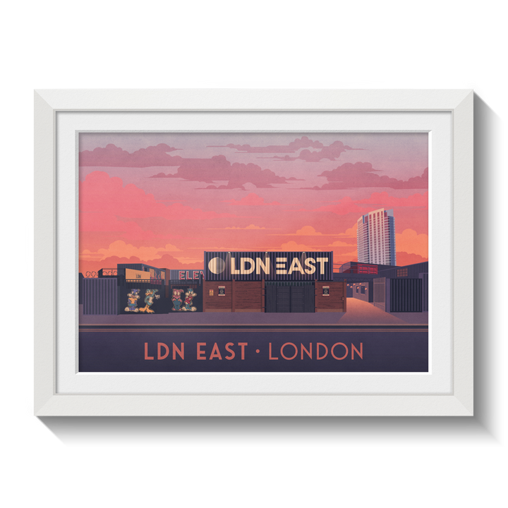 LDN East London Travel Poster