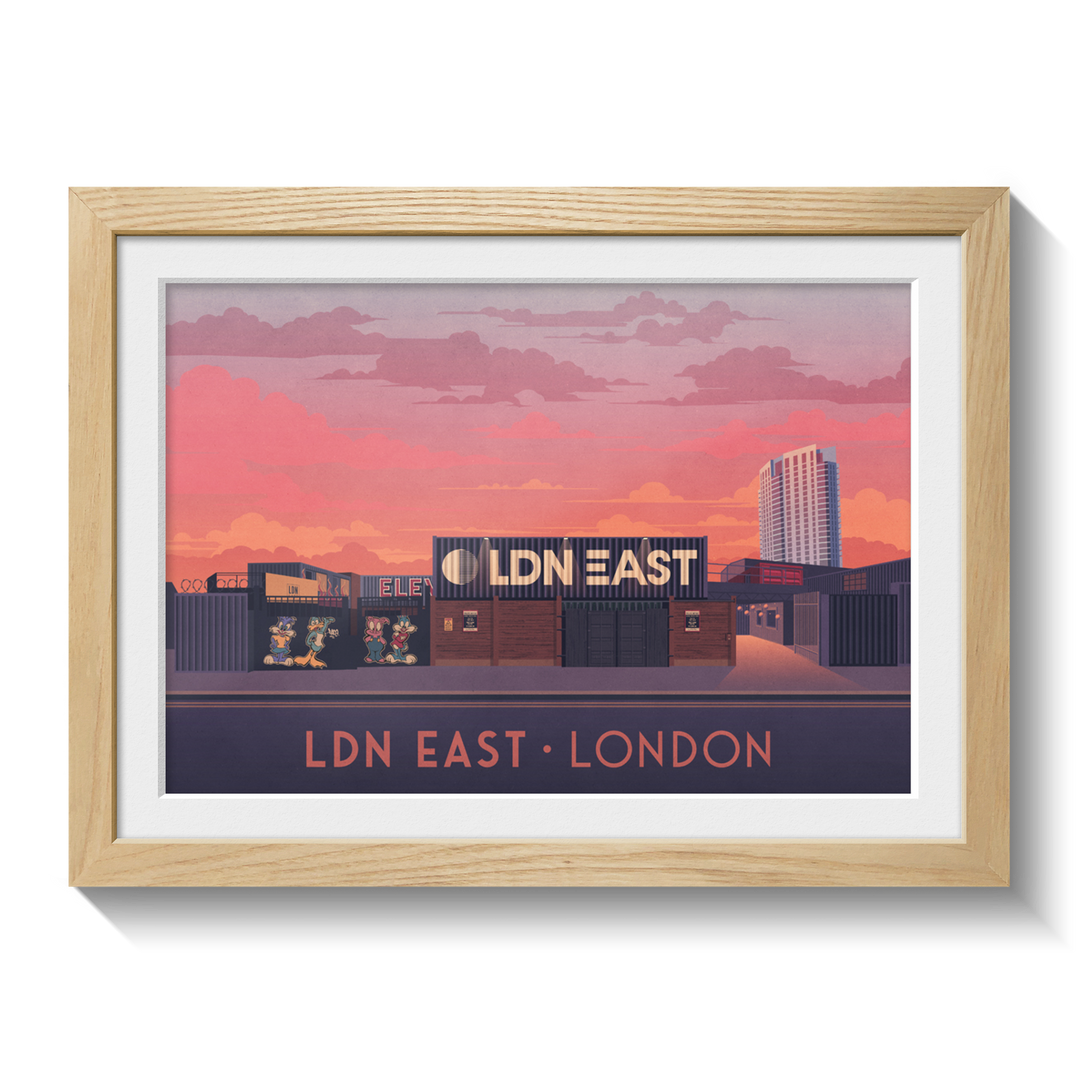 LDN East London Travel Poster
