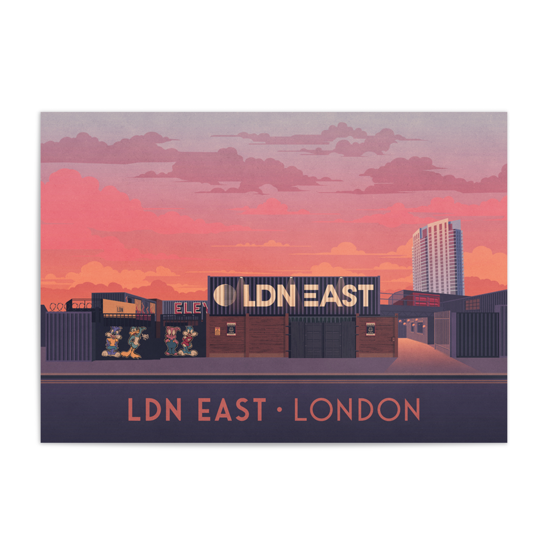 LDN East London Travel Poster