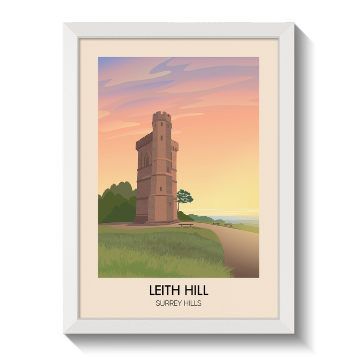Leith Hill Surrey Hills Travel Poster