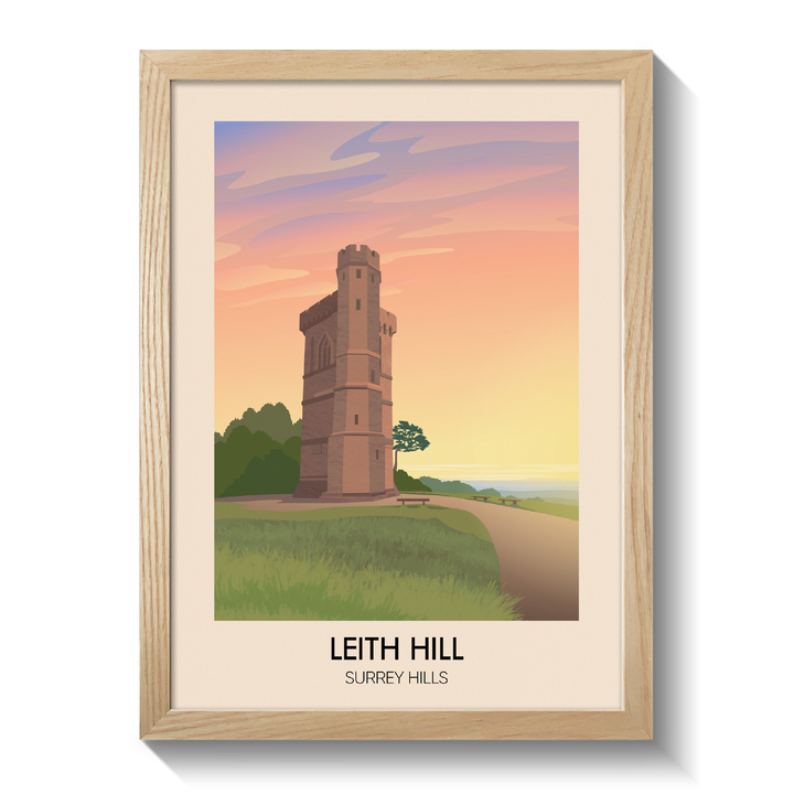 Leith Hill Surrey Hills Travel Poster
