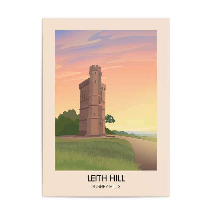 Leith Hill Surrey Hills Travel Poster