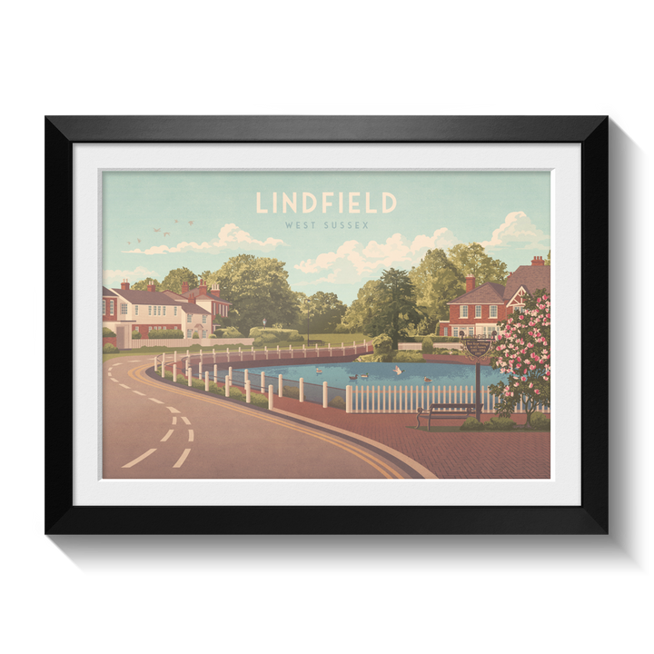 Lindfield West Sussex Travel Poster