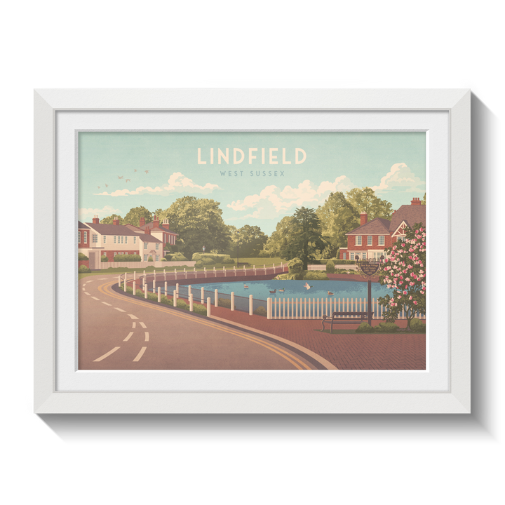 Lindfield West Sussex Travel Poster